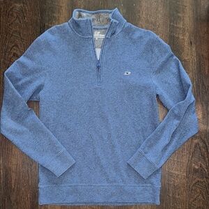Blue vineyard vines quarter zip sweater